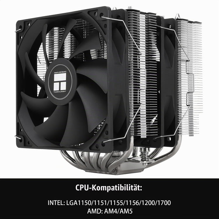 Thermalright Peerless Assassin 120 SE CPU-Luftkühler, Dual Tower 6 Heatpipes, Dual 120 mm TL-C12C PW