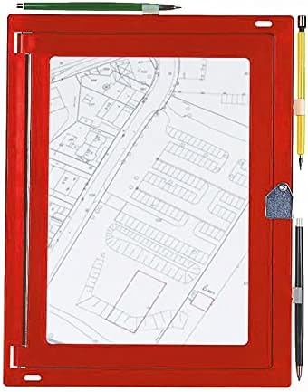 Feldbuchrahmen DIN A4 - Kunststoff rot, sehr robust