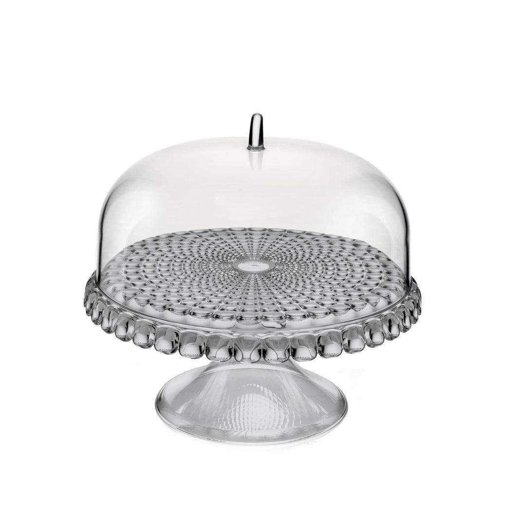 Guzzini - Tiffany, Kleine Tortenplatte Mit Fuss Und Haube - Himmelgrau, Ø30 x h27 cm - 19940192, Him