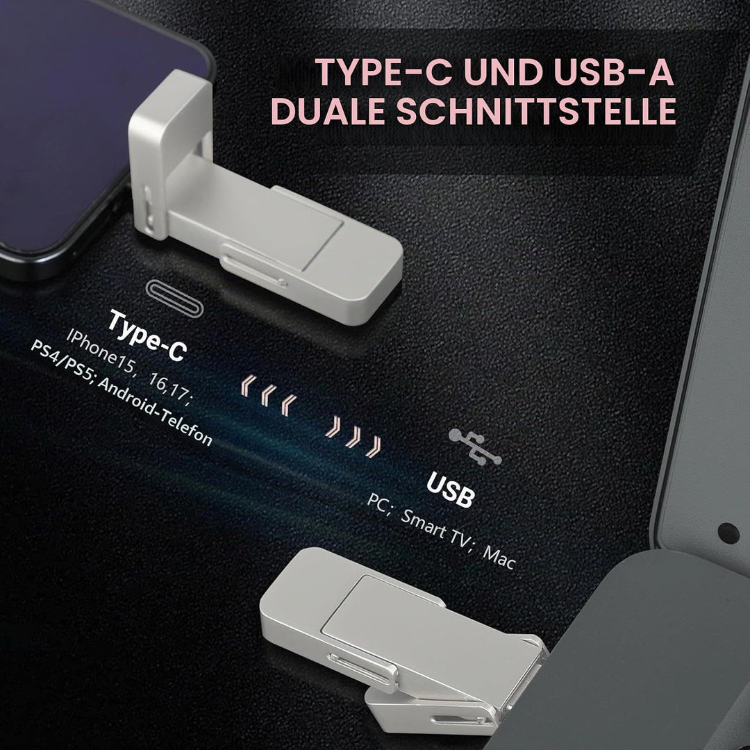 256GB USB-C Stick,schnell 550MB/s 2-in-1 Type C+ USB A 3.2 Gen2 Externe SSD | USB 3.2 Gen 2 Solid St