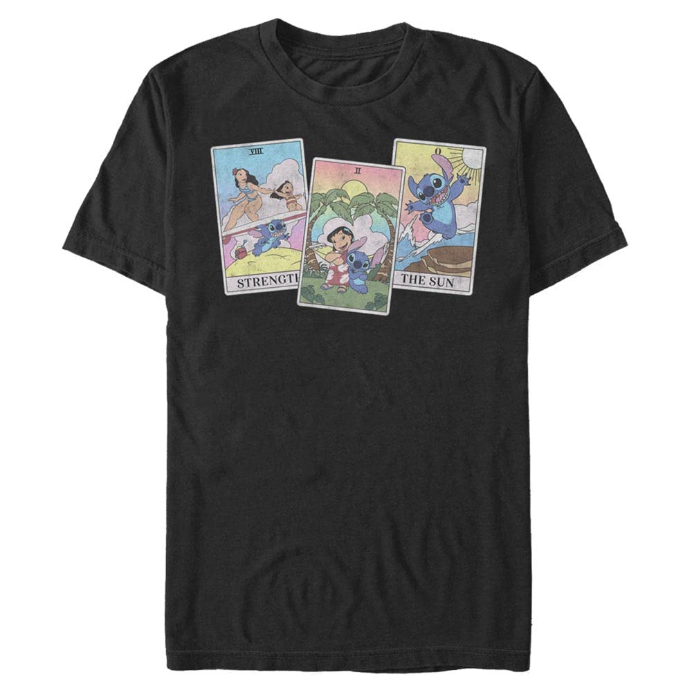 Disney Unisex Lilo & Stitch - Lilo Stitch Tarot Organic Short Sleeve T-Shirt T-Shirt (1er Pack) M Sc