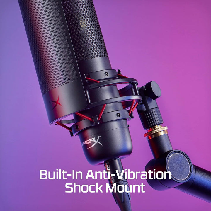 HyperX ProCast – Grossmembran-Kondensatormikrofon, XLR-Anschluss, Schwarz ProCast Einzeln Schwarz, P