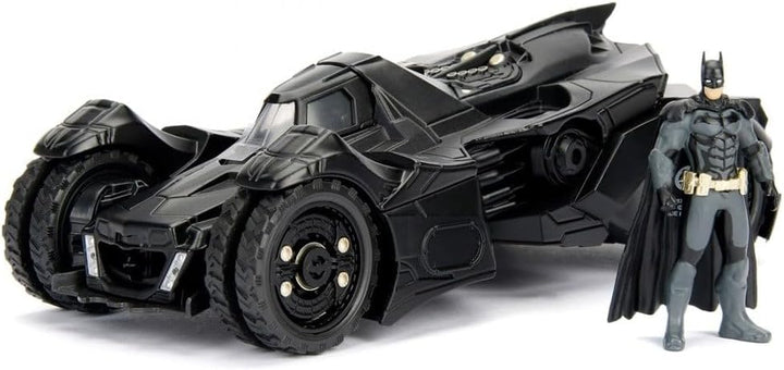 Jada Toys 253215004 Arkham Knight Batmobil, hochdetailiertes 1:24 Modellauto inkl. Batman-Figur, Coc