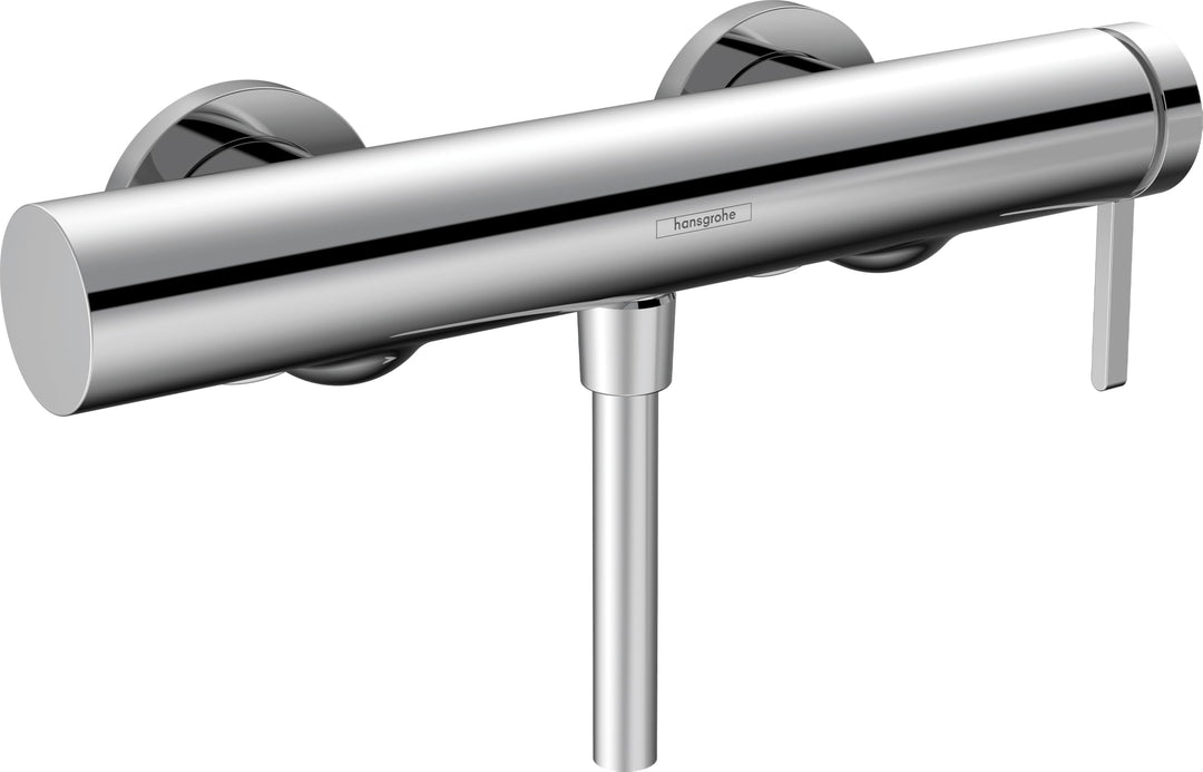 hansgrohe Wannenarmatur Finoris, Aufputz Brausebatterie, Duscharmatur für 1 Funktion, Chrom Chrom Du