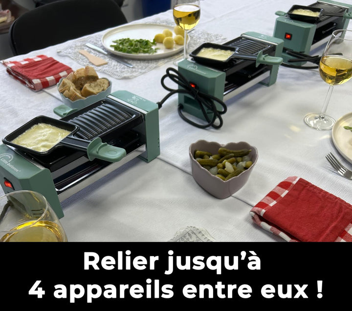 LTTLE BALANCE 8949 Happy Connect 2-4 Meuuuh…!, Raclette für 1 oder 2 Personen, Montage in Reihe von