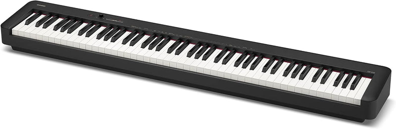 Casio CDP-S110BK Digitalpiano mit 88 gewichteten Tasten, schwarz & Rockjam Double Bracked Einstellba