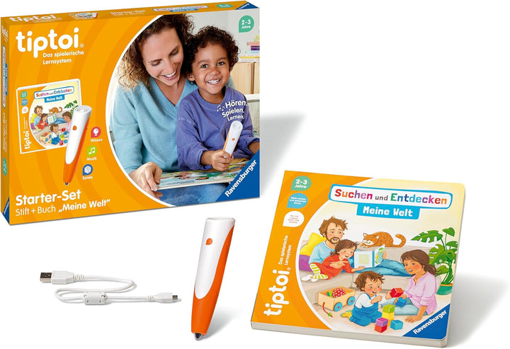 Ravensburger tiptoi Starter-Set 00112: Stift und Bilderbuch Suchen und Entdecken Meine Welt - Lernsy