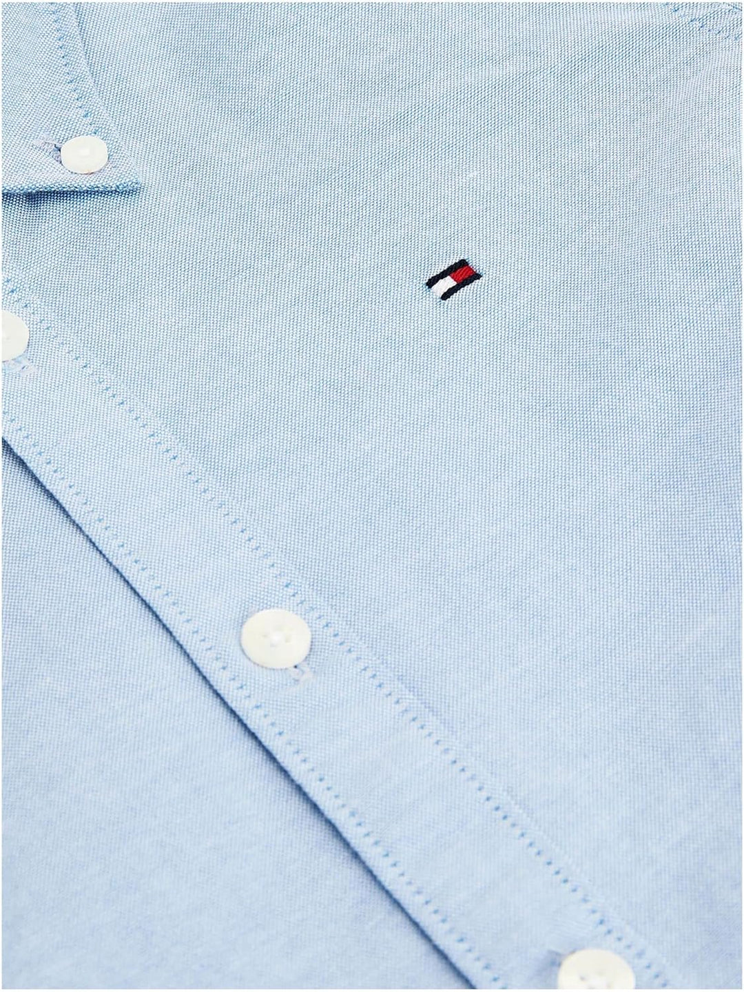 Tommy Hilfiger Jungen Hemd Oxford Stretch 9 Monate Blau (Calm Blue), 9 Monate Blau (Calm Blue)