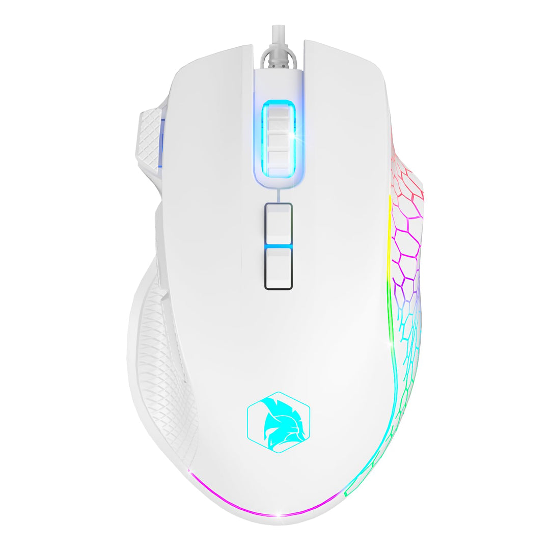 EMPIRE GAMING - W905 Gaming-Maus kabelgebunden – 12800 DPI 1000 Hz – RGB – Ergonomisch – PS4, PS5, X