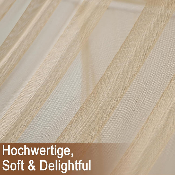Hausbett Himmel Set, 2 Stück Betthimmel Babybett für Hausbett Deko, Bett Vorhang für Mädchen Jungen