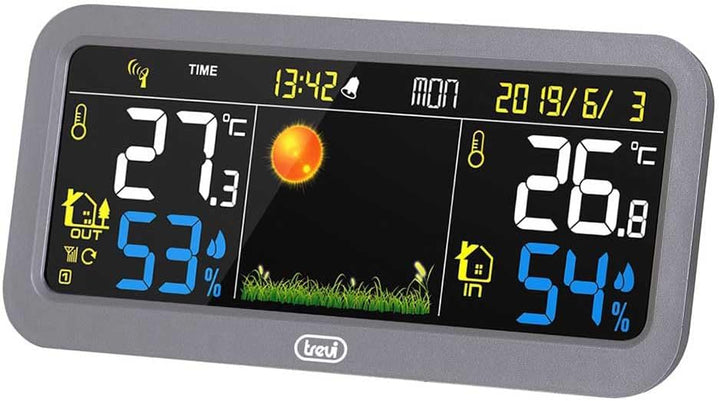 Trevi Wetterstation, Grau, Einheitsgrösse, Grau