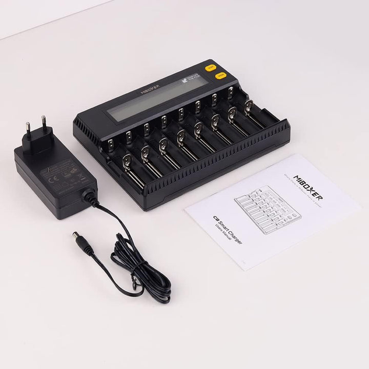 Universal akku Ladegerät, AUKSKY 18650 Baterieaufladegerät mit LCD-Display für Akkus NI-MH, NI-Cd, A