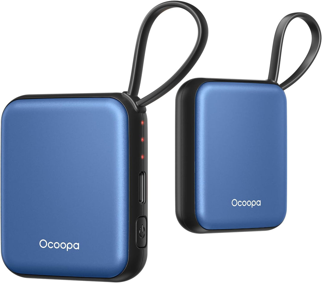 OCOOPA Handwärmer Elektrisch 2er Set, Wiederverwendbar 4000mAh USB Taschenwärmer, 3 Wärmestufen, Max