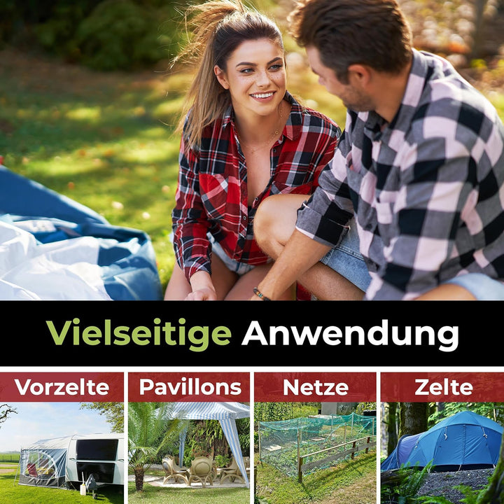 ABCamping Schraubheringe Set - [22 Stück] Stahl Heringe für weiche bis harte Böden - Zeltschrauben m