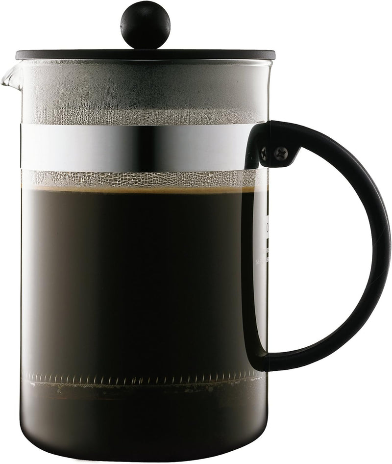 Bodum 1582-01 bistroNOUVEAU Kaffeebereiter (French Press System, Spülmaschinengeeignet), 1,5 liters