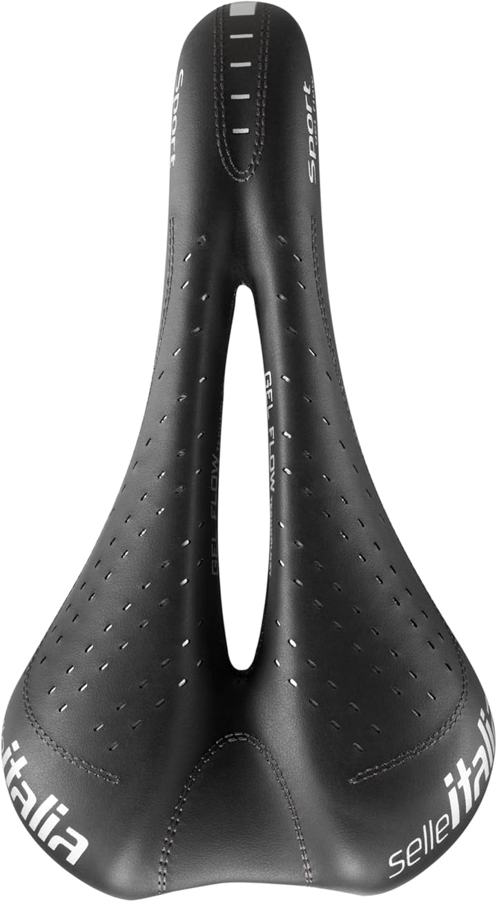 Selle Italia Sattel Sport Gel Flow Fec-Streben Schwarz, Schwarz