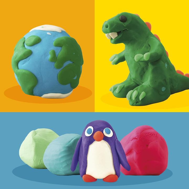 Play-Doh Super Colour Set mit 20 Dosen Modelliermasse (insgesamt 1,6 kg), Bastelset zum gemeinsamen
