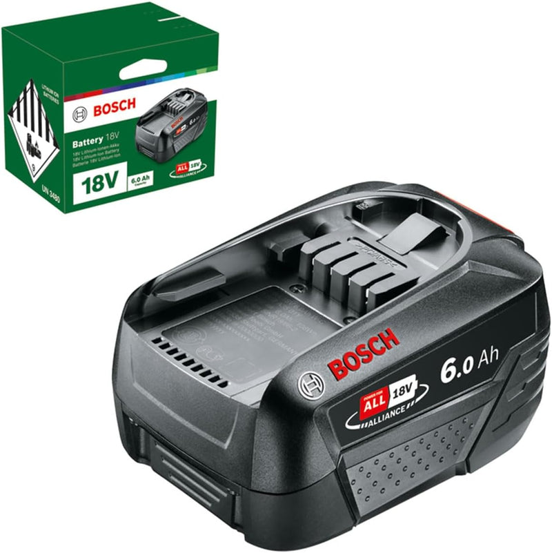 Bosch Akku Pack PBA 18V 6,0Ah W-C (18 Volt System, 6,0Ah Akku, im Karton) 18V 1 Akku 6.0 Ah, 18V 1 A