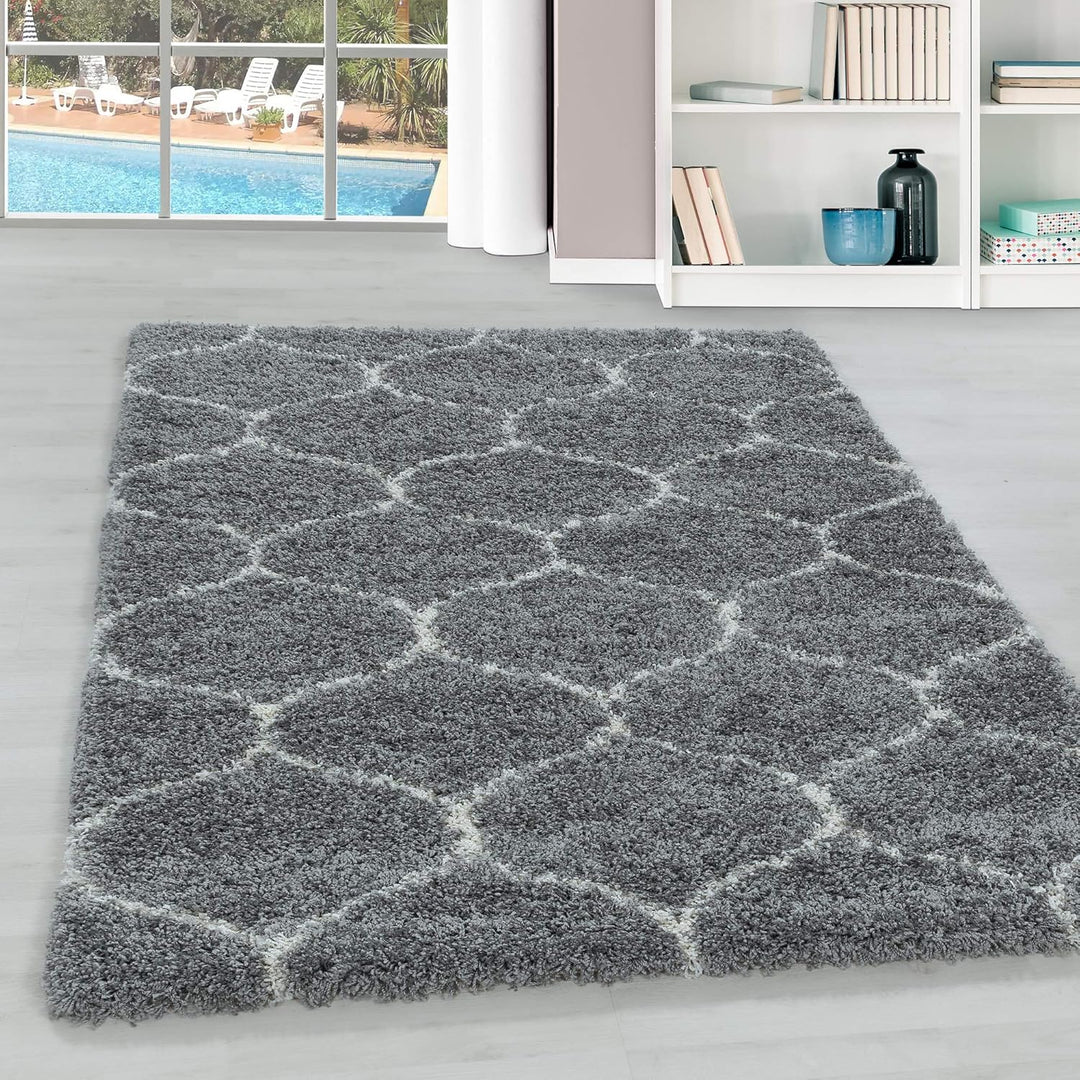 Hochflor Teppich Wohnzimmer im Skandinavischen Stil Skandinavisches Design Läufer Teppich Flauschige