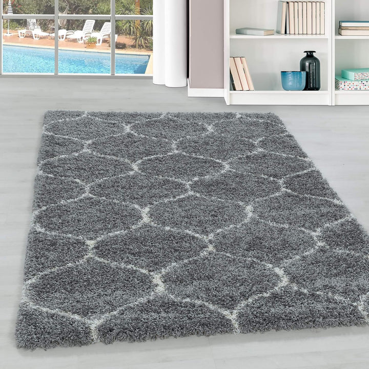 Hochflor Teppich Wohnzimmer im Skandinavischen Stil Skandinavisches Design Läufer Teppich Flauschige