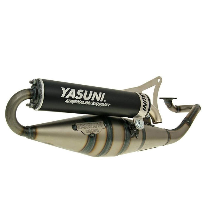 Auspuff Yasuni Scooter Z schwarz für Minarelli liegend