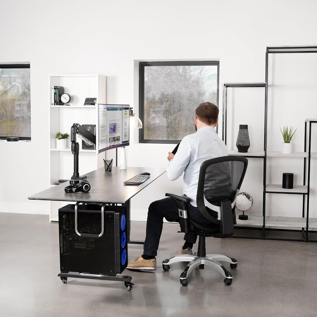 VIVO MOUNT-PC04A Computergehäuse-Halterung für den Schreibtisch bis zu 30 kg Large, Large