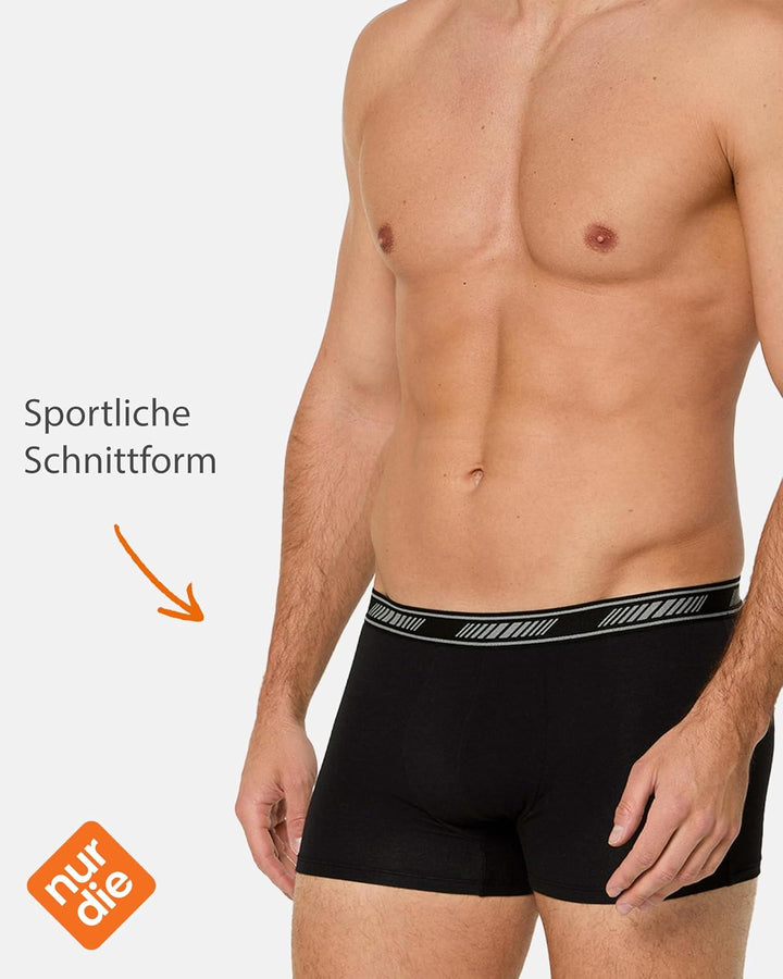 Nur Der 6er Pack Boxer Cotton 3D-Flex aus Baumwolle enge Boxershorts Bewegungsfreiheit Männer Unterh