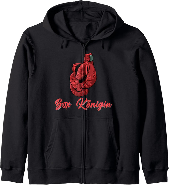 Box Königin Boxen Boxkampf Geschenk - Boxer Kapuzenjacke