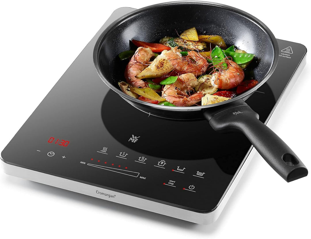 WMF Kult X Einzel- Induktionskochfeld, Kochplatte bis 28 cm, 1 Kochfeld, 8 Stufen, Topferkennung, To