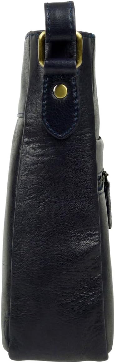 Rowallan of Scotland Damen-Umhängetasche aus Leder Marine, Marine