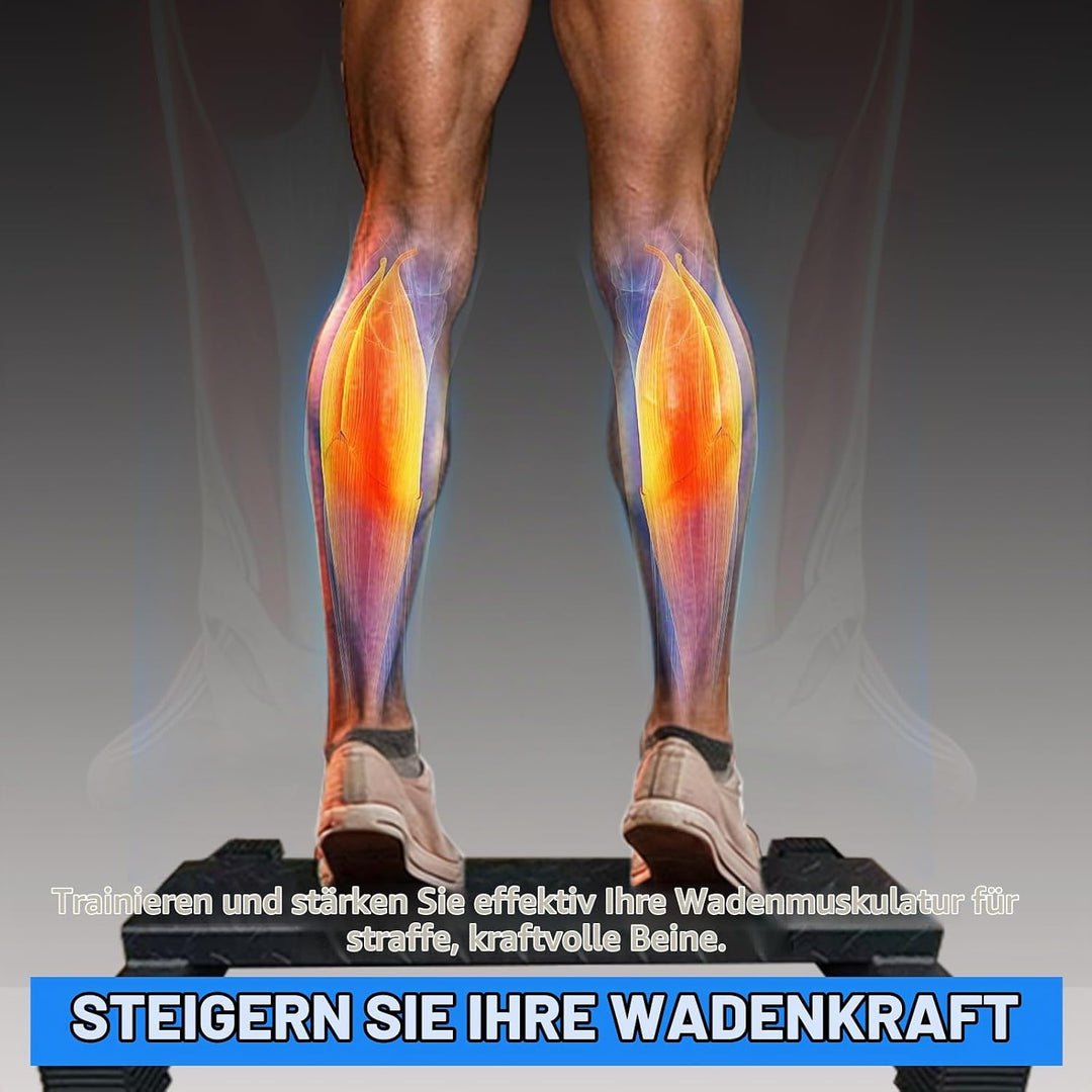 Wadentrainer, Vielseitige Wadenhebestange, Rutschfester Massiver Wadenblock aus Stahl für Wadenheben