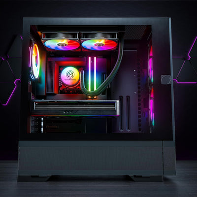 GameMachines Element - RGB Gaming PC - Wasserkühlung- AMD Ryzen 7 5800X - NVIDIA GeForce RTX 4060-10