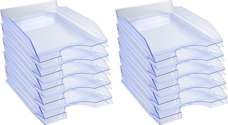 Exacompta 12310D 10er Pack Premium Briefablage Ecotray DIN A4. Ideale Briefkörbe für Ihre Organisati