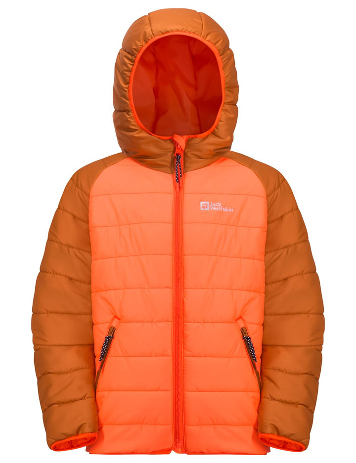 Jack Wolfskin Unisex Kinder Zenon K Jacket 116 fuzzy orange, 116 fuzzy orange