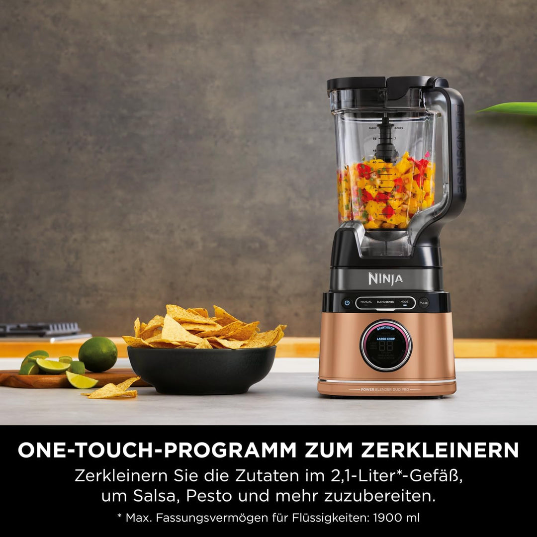 Ninja 2-in-1 Detect Power Mixer Pro &amp; Single Serve | 1200W Mixer mit Krug, &amp; Single Serve, Smoothies