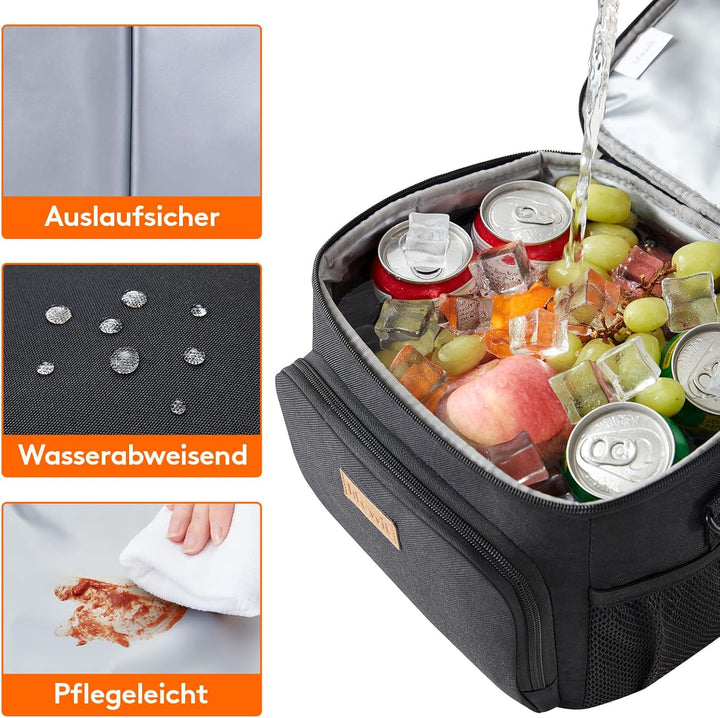 Lifewit Isolierte Kühltasche, Wiederverwendbare Lunchtasche, Tragbare Kühlbox, weiche Tragetasche, a