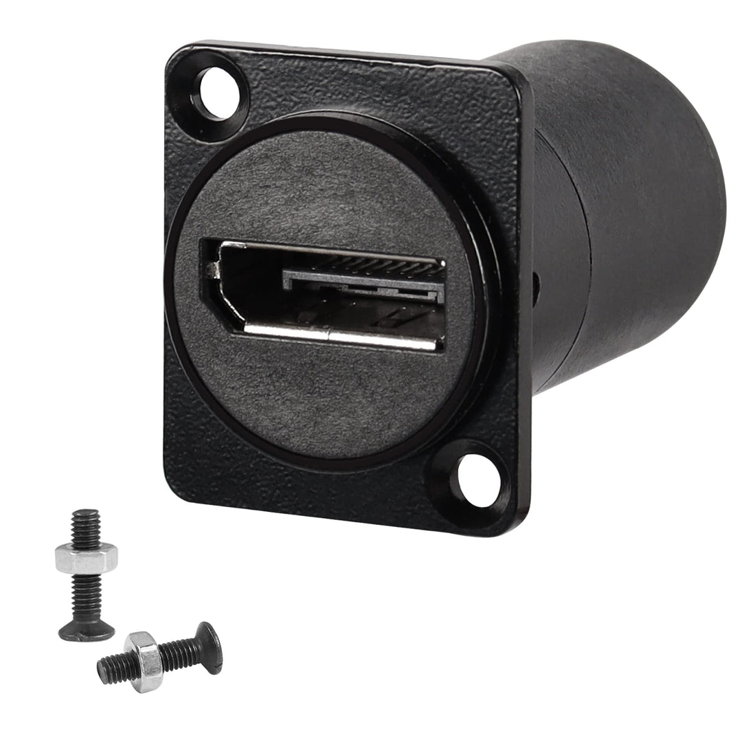 QIANRENON DP1.4 Panel Montage Adapter Anschluss 8K@60HZ Displayport DP Buchse auf Buchse Panel Gerad