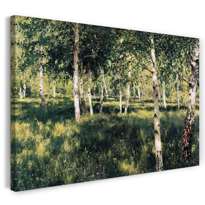 Printed Paintings Leinwand (80x60cm): Issac Levitan - Der Birkenwald 80x60 cm, 80x60 cm