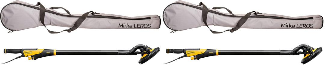Mirka LEROS Exzenterschleifer, Wand- und Deckenschleifer mit 180° Schleifkopf-Flexibilität (Ø 225 mm
