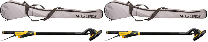 Mirka LEROS Exzenterschleifer, Wand- und Deckenschleifer mit 180° Schleifkopf-Flexibilität (Ø 225 mm