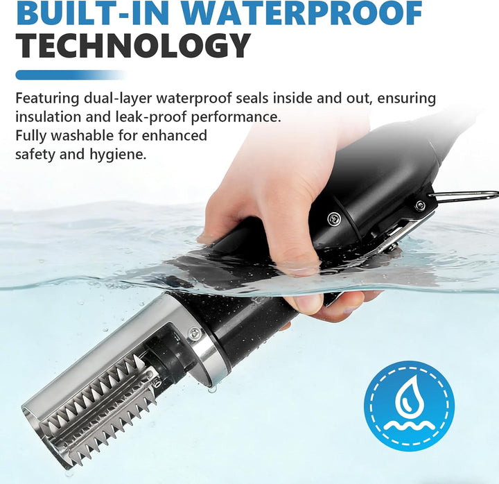 MXBAOHENG Fischschuppen Entferner Elektrisch 120 W 6500 RPM Elektrischer wasserdichter Fischschupper