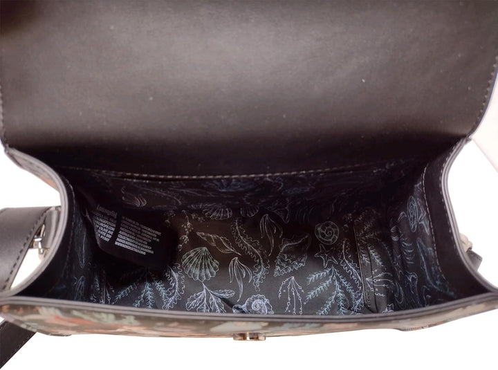 Loungefly Disney The Little Mermaid Ariel Allover-Blumen-Print Crossbody Satchel Handtasche Geldbörs