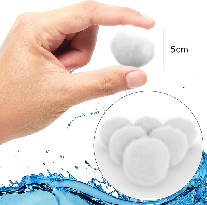 Monzana Filterbälle 1400g ersetzen 50kg Filtersand für Pool Schwimmbad Aquarium Teich Sandfilteranla