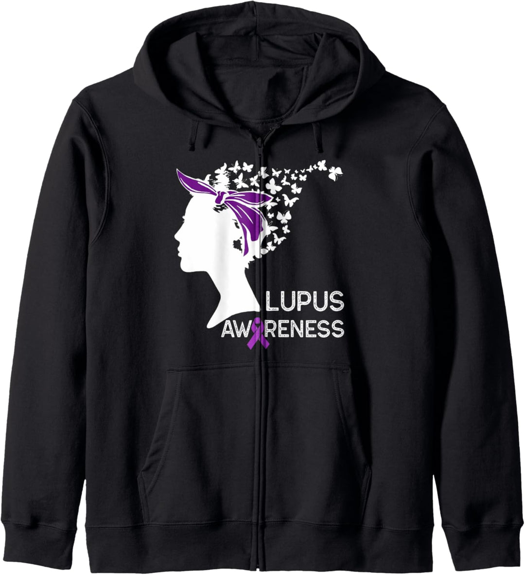 Lupus Awareness Month Silhouette Autoimmunkrankheiten Unters Kapuzenjacke