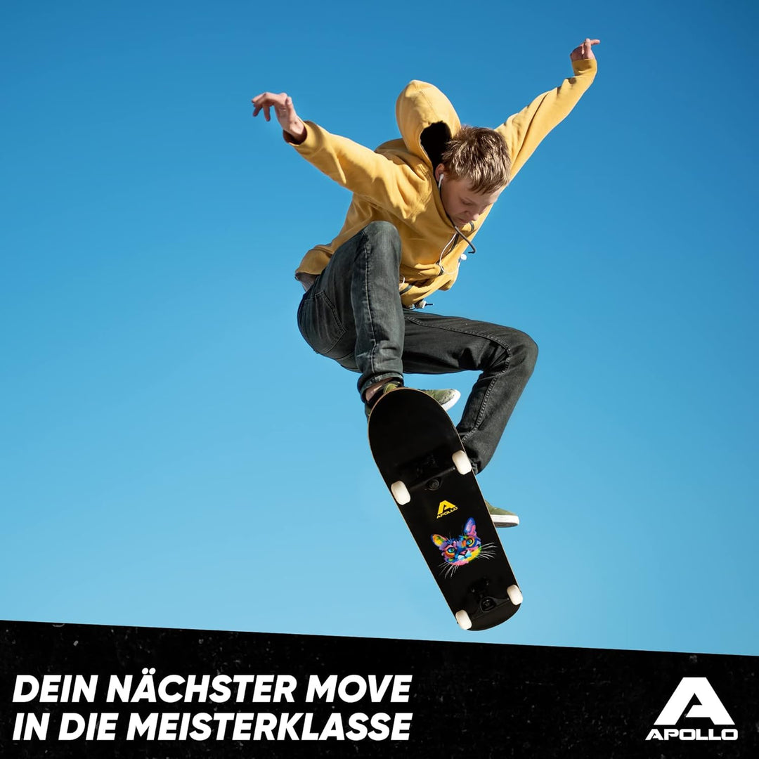 Apollo Skateboard | Cooles Kinder Skateboard und Profi Skateboard Erwachsene in Einem | 7-lagiges Sk