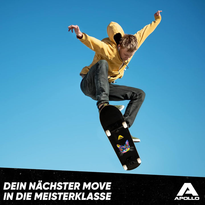 Apollo Skateboard | Cooles Kinder Skateboard und Profi Skateboard Erwachsene in Einem | 7-lagiges Sk