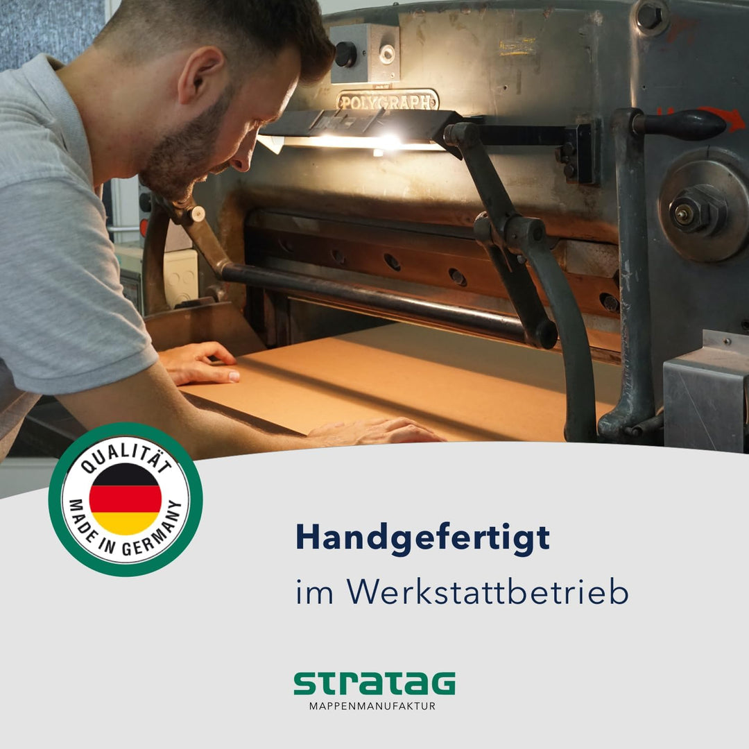 Präsentationsmappe A4 in Marineblau 20 Stück (wählbar) - erhältlich in 7 Farben - direkt vom Herstel