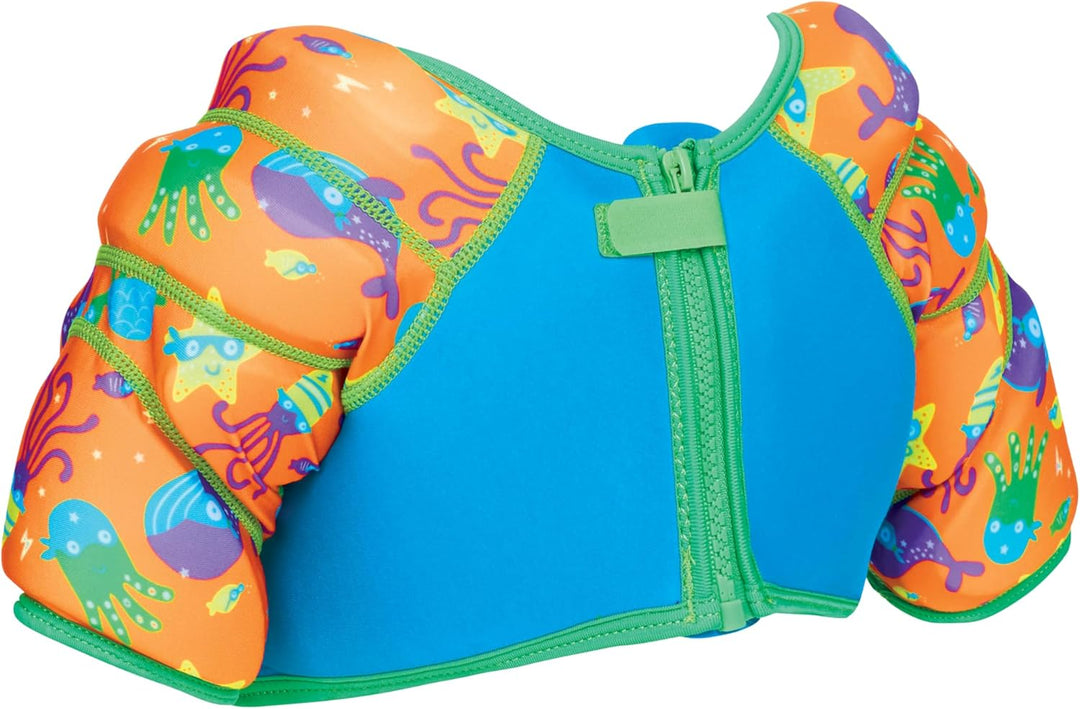 Zoggs Girls Water Wings Vest 1-2 Years / 11 - 15kg Blue, 1-2 Years / 11 - 15kg Blue