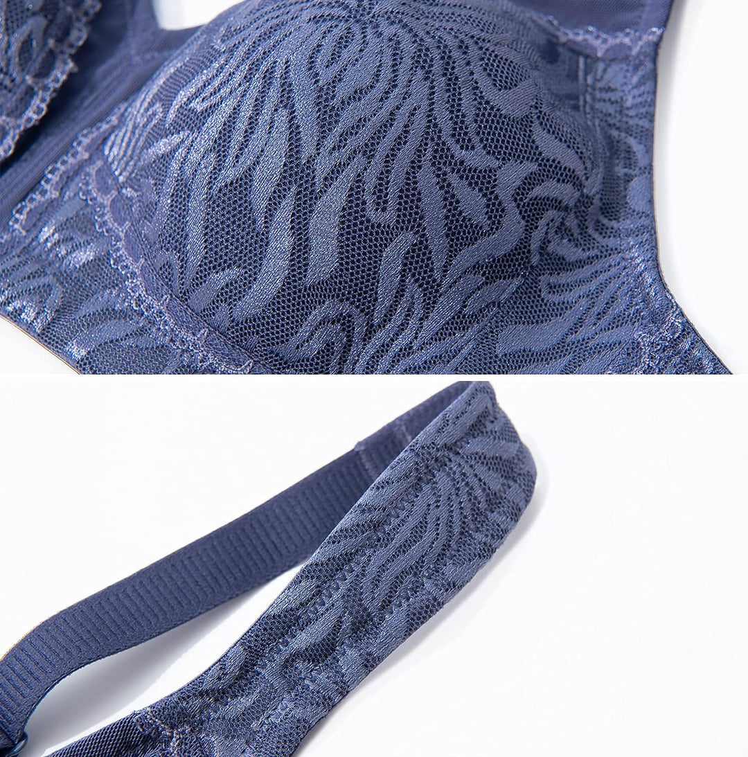 Deyllo Damen Vollschalen Minimizer BH Nicht Bügel Grosse Grössen BH Klassischer Klassisches Blau 80C