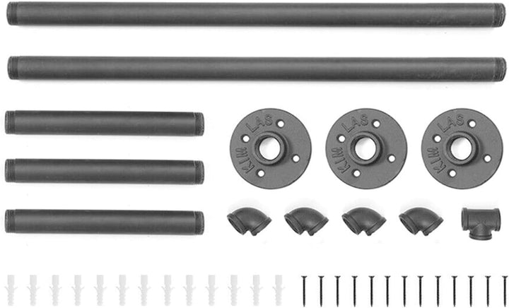 Kleiderständer für die Wand 140cm Rohr Kleidergestell Industrieller Stil Wandhänger Abnehmbare Metal